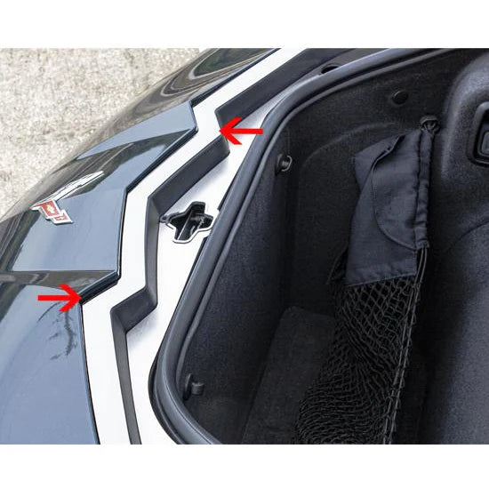 C8 Corvette - Front Nose Cap 4Pc : Polished Stainless Steel