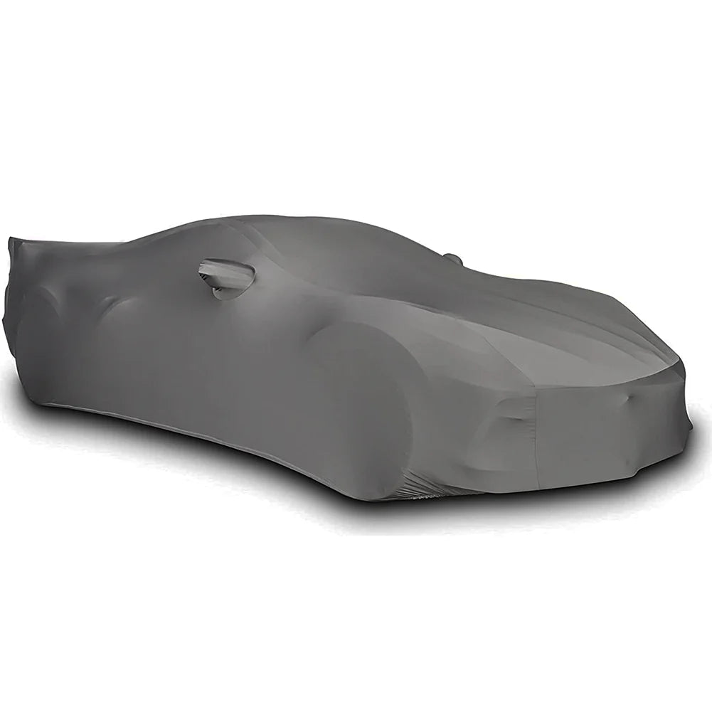 Corvette Ultraguard Stretch Satin Car Cover - Grey - Indoor : C8 Stingray, Z51, Z06