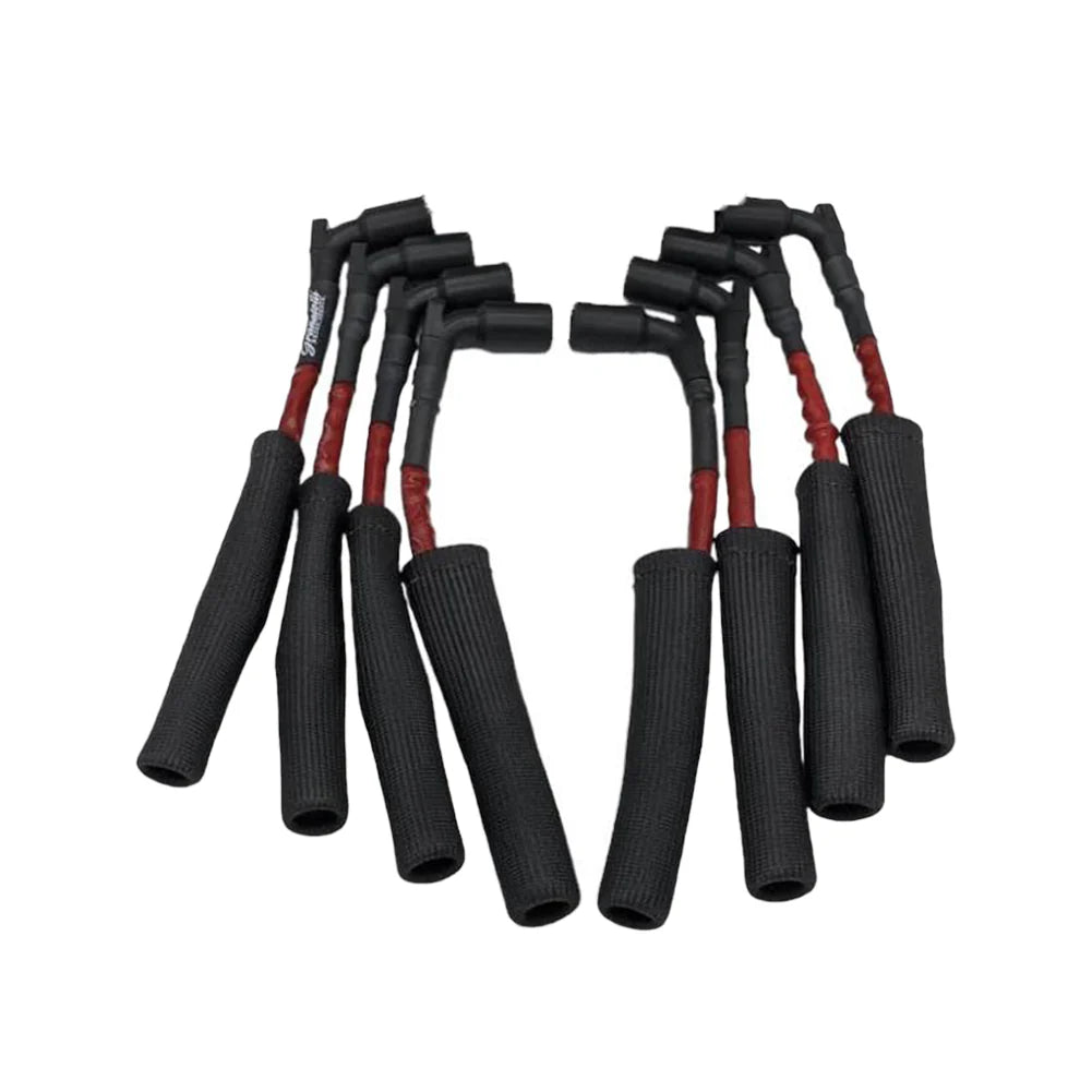 Corvette Spark Plug Wires (Set) - Granatelli Motorsports High Temp Silicone Jacketing w/ Fire Sleeve 8mm "0 ohm" : C8 2020- 2025 LT2 Corvette