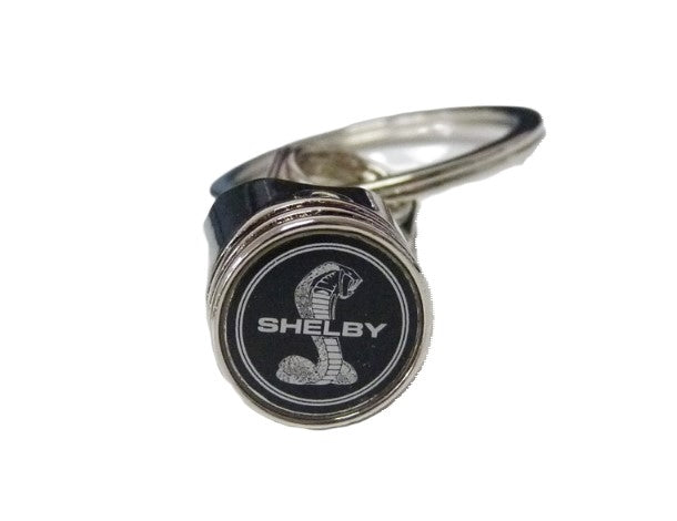 Shelby Piston Keychain - Chrome
