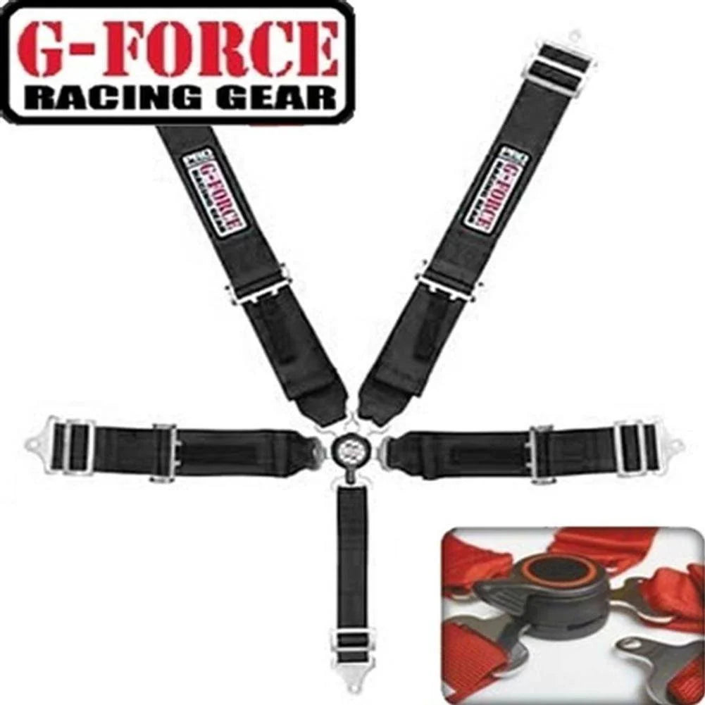 Corvette Shoulder Harness Cam Lock G-Force Racing - 5 Point : Black