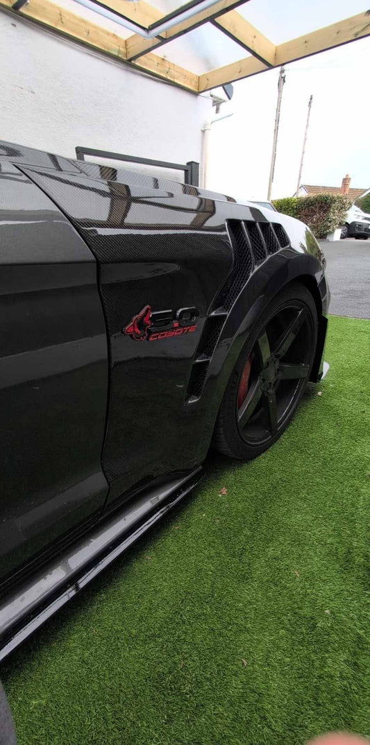 18-23 Ford Mustang GTD Style Front Fenders Pair (Carbon Fibre)
