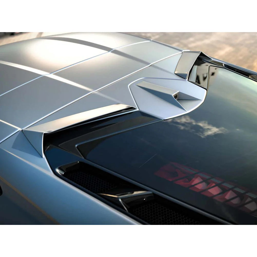 C8 Corvette Roof Spoiler Kit - Satin Black : Base, Z51, Z06, E-Ray Coupe