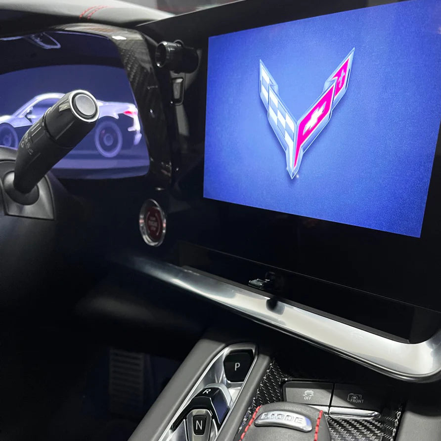 C8 Corvette Dash Trim 3 Piece Kit : Carbon Fiber