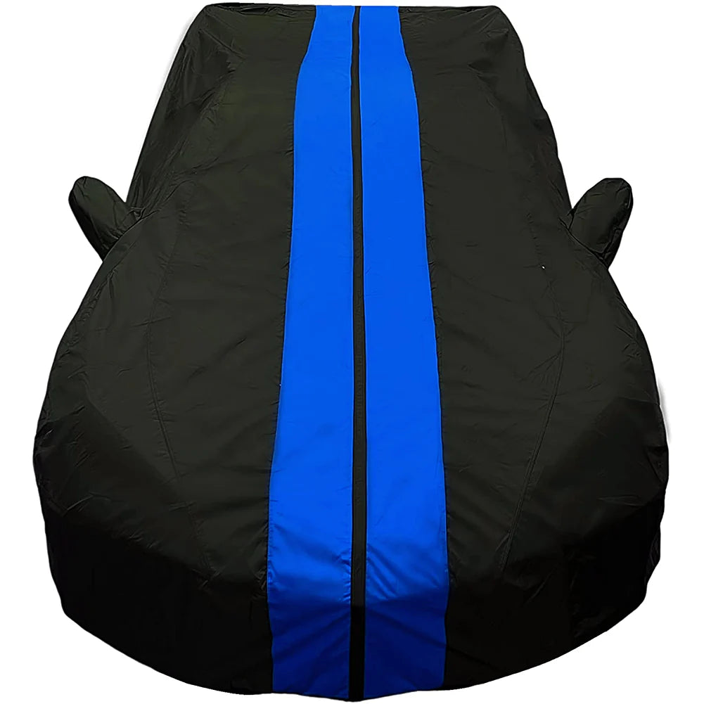 Corvette Ultraguard Plus Car Cover - Indoor/Outdoor Protection - Black W/ Blue Stripes : C8 Stingray, Z51, Z06