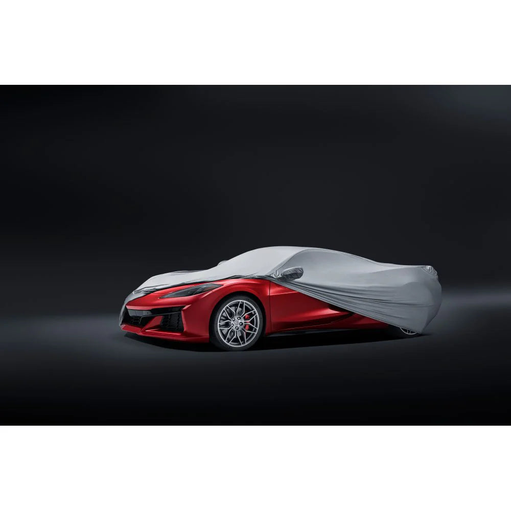 C8 Z06 GM Premium Indoor Car Cover Embossed Z06 Logo : Gray