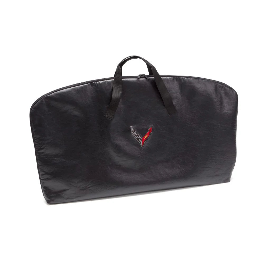Next Generation Corvette Roof Panel Storage Bag With C8 Cross Flags Logo : C8