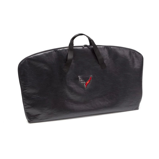 Next Generation Corvette Roof Panel Storage Bag With C8 Cross Flags Logo : C8