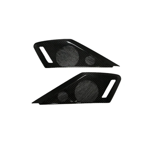 C8 Corvette Carbon Fiber Speaker Overlays - Carbon Fiber