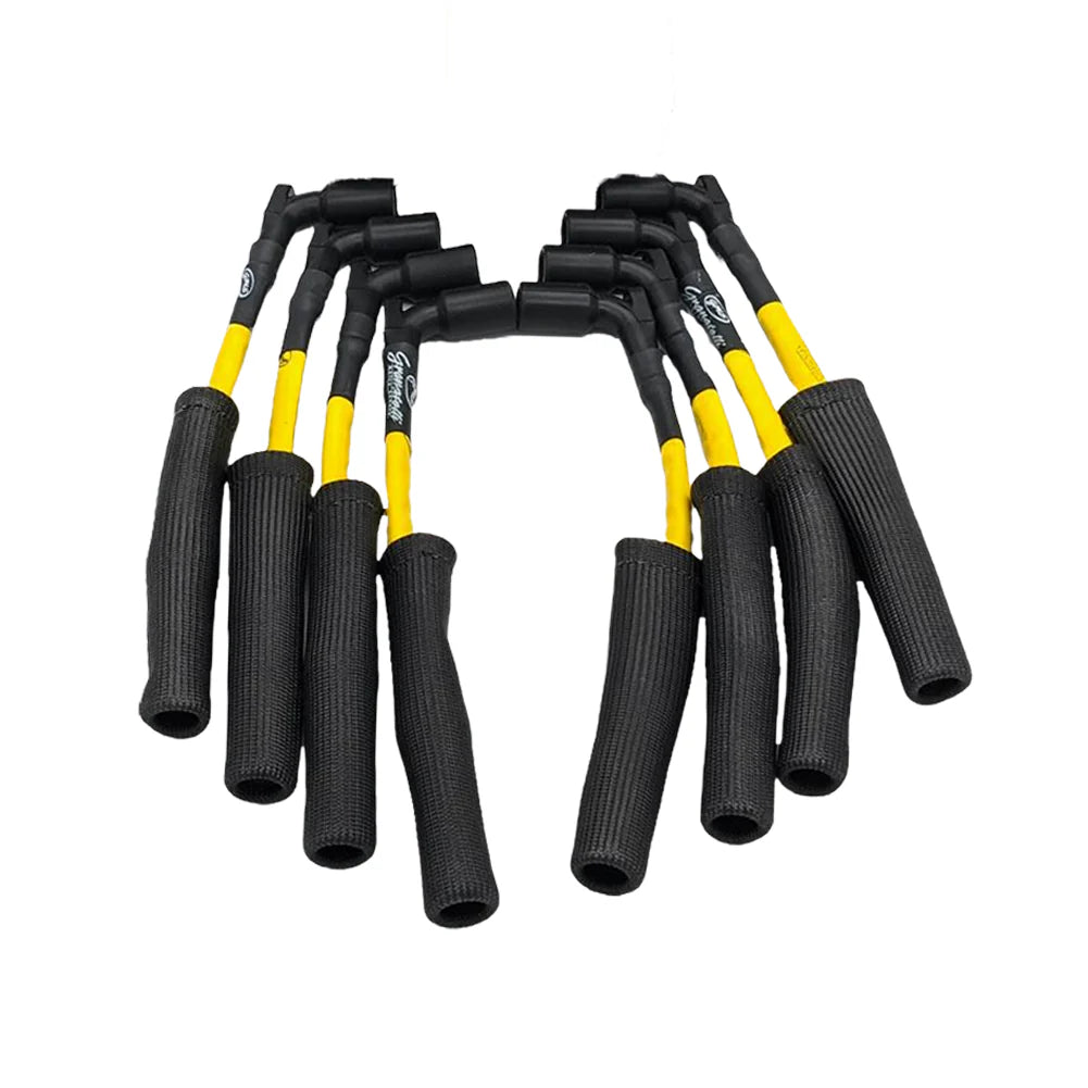 Corvette Spark Plug Wires (Set) - Granatelli Motorsports High Temp Silicone Jacketing w/ Fire Sleeve 8mm "0 ohm" : C8 2020- 2025 LT2 Corvette