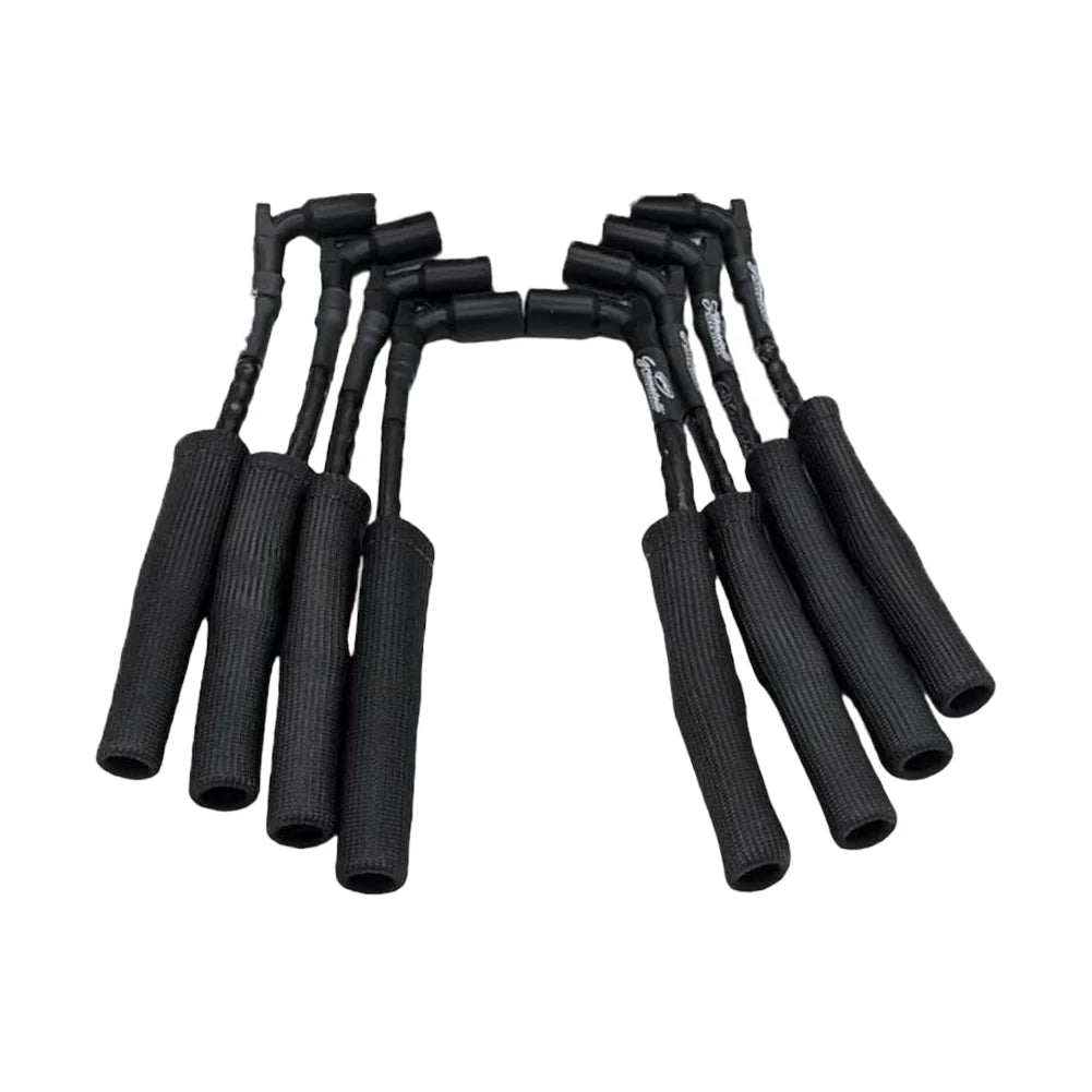 Corvette Spark Plug Wires (Set) - Granatelli Motorsports High Temp Silicone Jacketing w/ Fire Sleeve 8mm "0 ohm" : C8 2020- 2025 LT2 Corvette