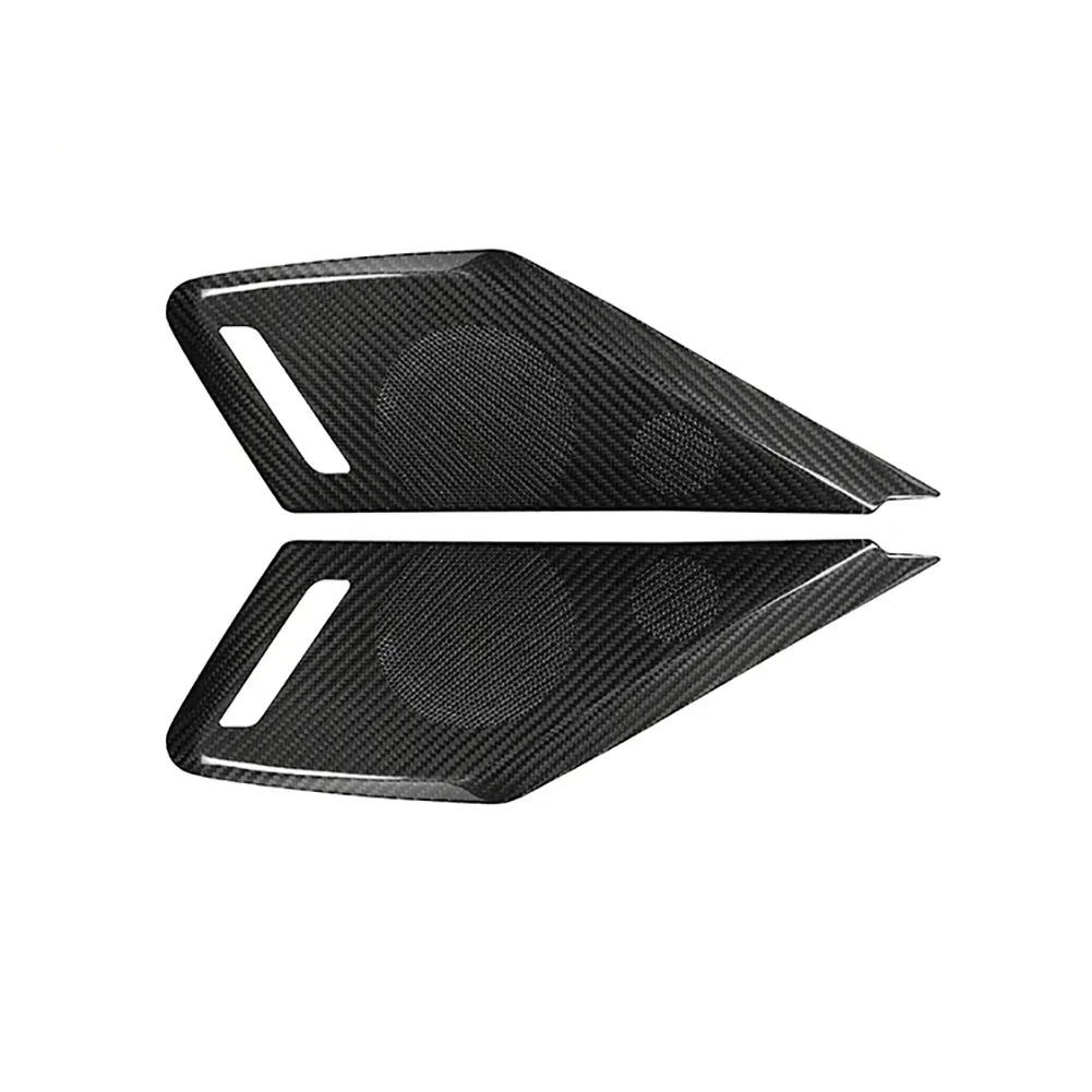 C8 Corvette Carbon Fiber Speaker Overlays - Carbon Fiber