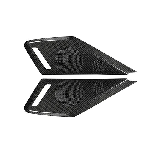 C8 Corvette Carbon Fiber Speaker Overlays - Carbon Fiber