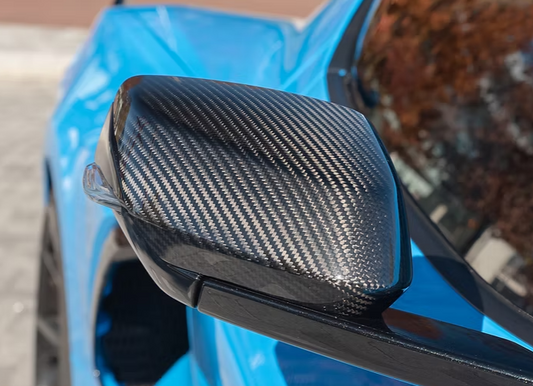 C8 Corvette Carbon Fiber Mirror Caps (All Models)