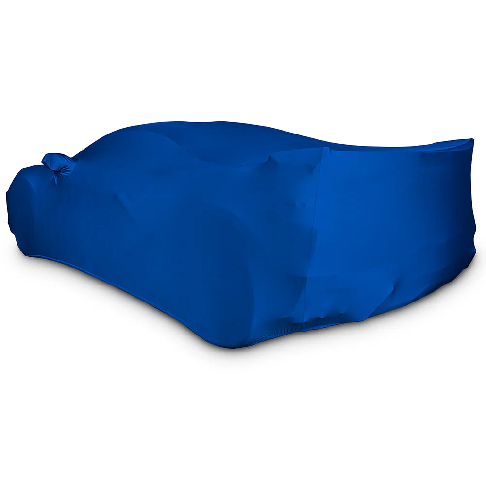 Corvette Ultraguard Stretch Satin Car Cover - Blue - Indoor : C8 Stingray, Z51, Z06, E-Ray
