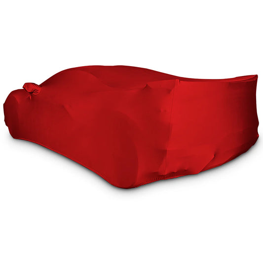 Corvette Ultraguard Stretch Satin Car Cover - Red - Indoor : C8 Stingray, Z51, Z06