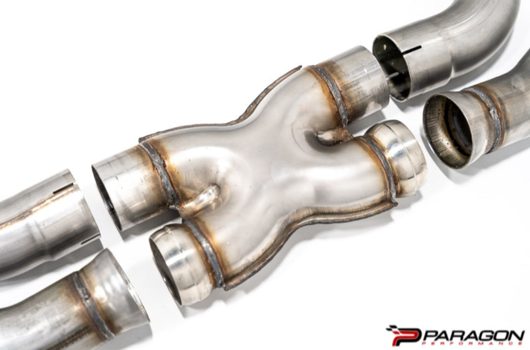 MBRP C8 Corvette 3" Stainless Steel NPP Valved Catback Exhaust - Quad Tips w/ Carbon Fiber Tips
